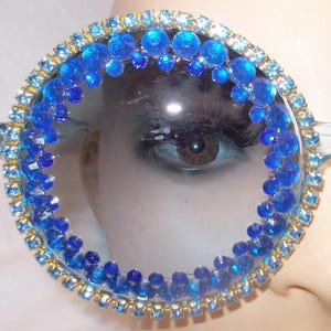 Unique Boutique sunglasses blue sunglasses with blue rhinestones one pair only free US ship