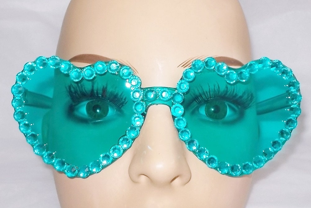 Elton John Type Heart Shaped Plastic Glasses Halloween Costume Accessory Accessoires Zonnebrillen & Eyewear Brillen 