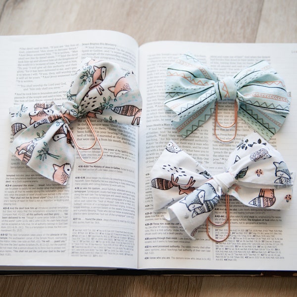 Bible Bow Clip Bookmarks | Woodland Wonderland Collection