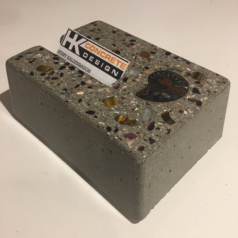 Concrete Business CardCell Phone holder