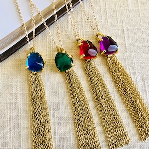 Long Gold Necklaces for Women, Tassel Necklace, Pendant Necklace Gold, Boho Necklace Long, Long Necklaces for Women with Pendant, Gift