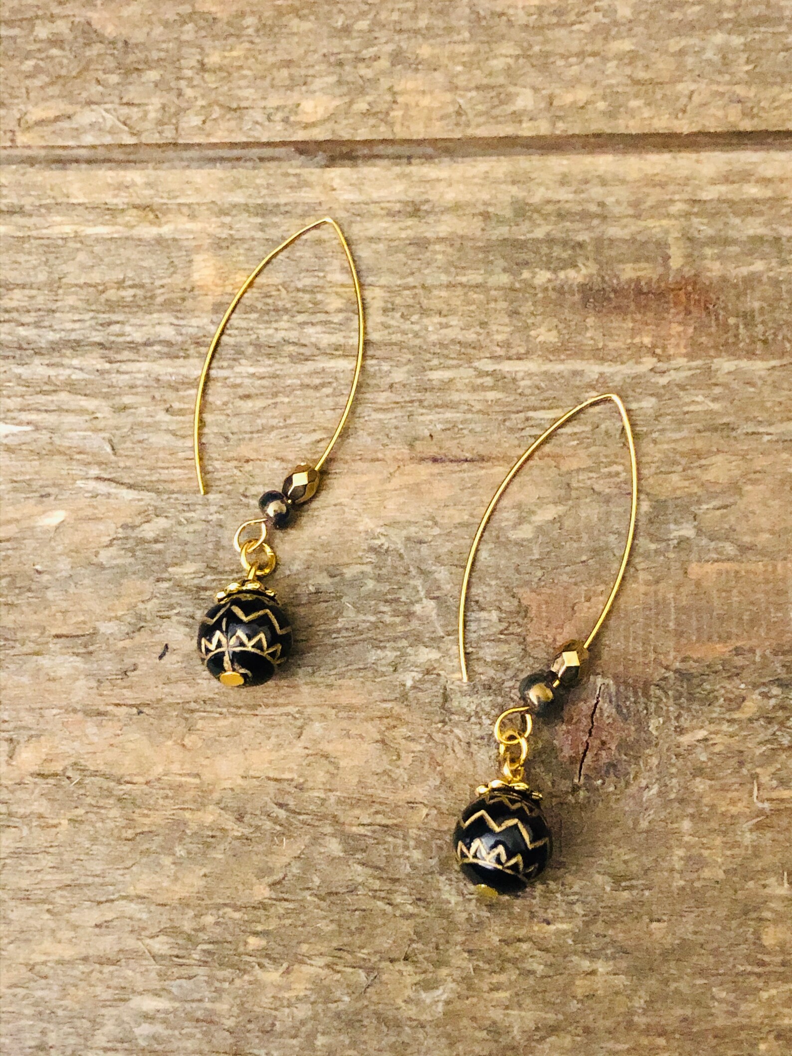 Threader Earrings Gold Drop Earrings Dangle Earrings Gift Etsy