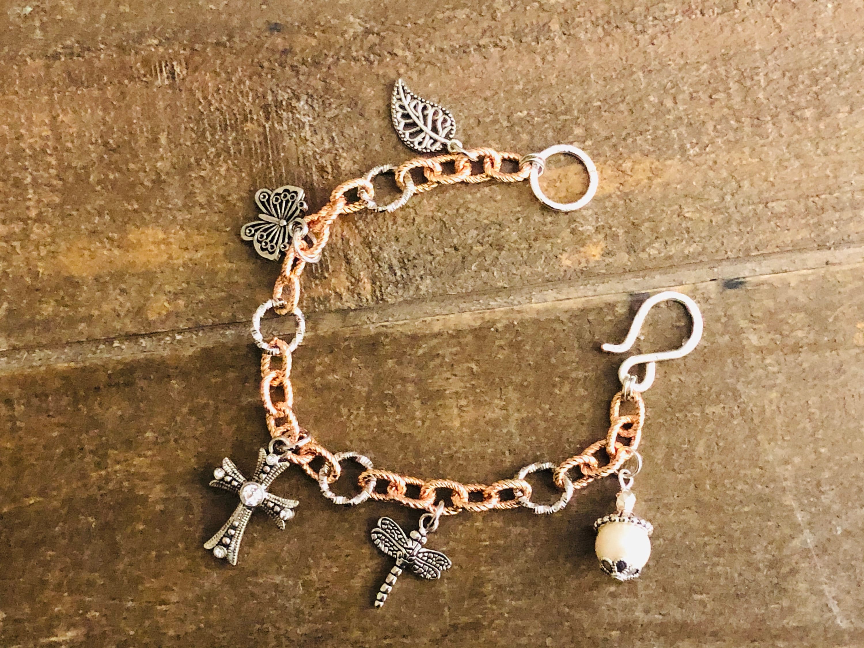 Cross Charm Bracelet Charm Bracelet for Women Cross Jewelry Etsy