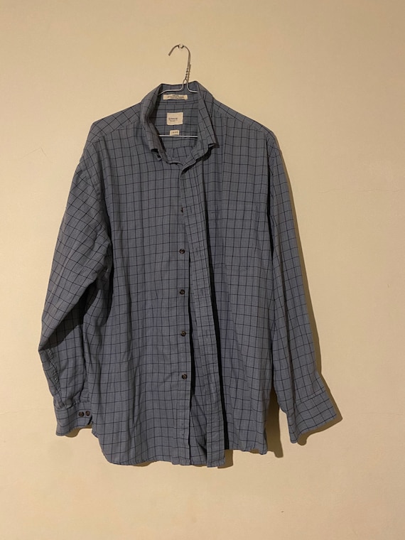 Vintage Blue Checkered Shirt
