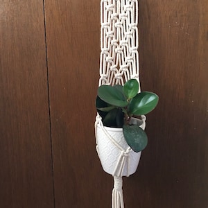 Macrame plant hanger, minimalist decor, baby nursery decor, Scandinavian decor, Boho plant hanger, bohemian decor