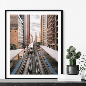 Chicago L Tracks, Chicago Photography, Wall Art, Fine Art Print, Train Tracks, Urban, City Photography, Chicago Print, Large Wall Art Print