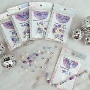 Disco/Pop Star Swiftie bearbeitbare DIGITALE Vorlage * für DIY Armband Making Kit Party Favor