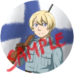 Hetalia Pin 53mm