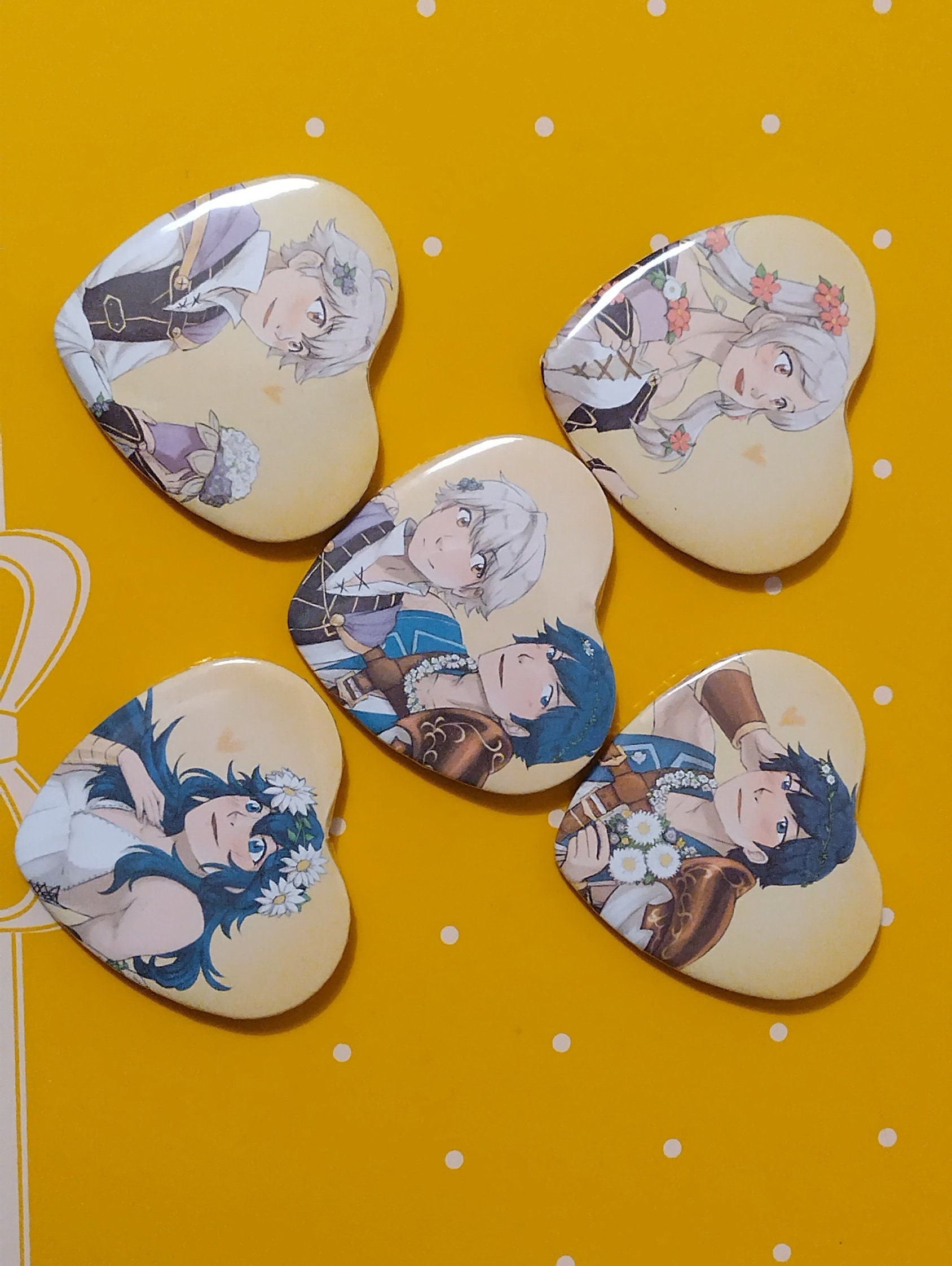 Fire emblem valentine day HEART pins heroes alt