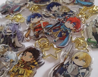 Fire emblem Acrylic chibi mini keychains choose your legend cyl winners