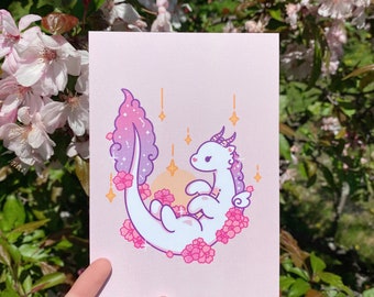 Sakura Dragon | Matte Print, Wall print