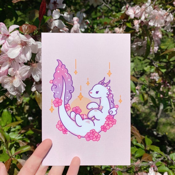 Sakura Dragon | Matte Print, Wall print