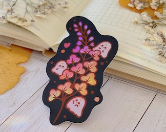 Holographische Vinyl-Aufkleber | Geisterzweig, Halloween, Journaling, Bujo Aufkleber