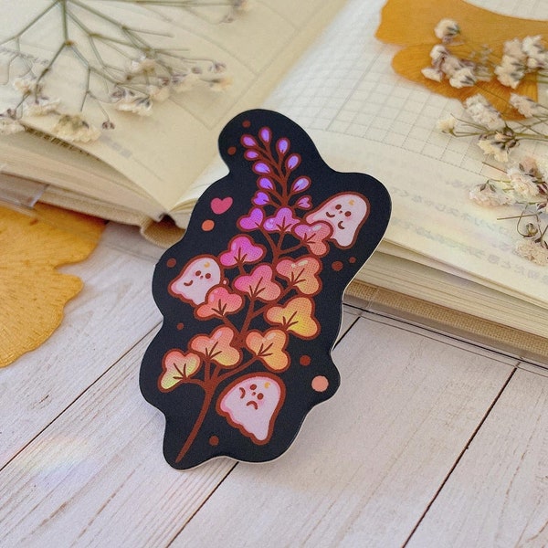 Holographic Vinyl Sticker | Ghost Branch, Halloween, Journaling, Bujo Sticker