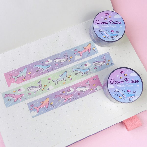 Mignonnes de l’océan | Washi Tape, Ruban de masquage, Rainbow washi , Arc-en-ciel, Washi esthétique