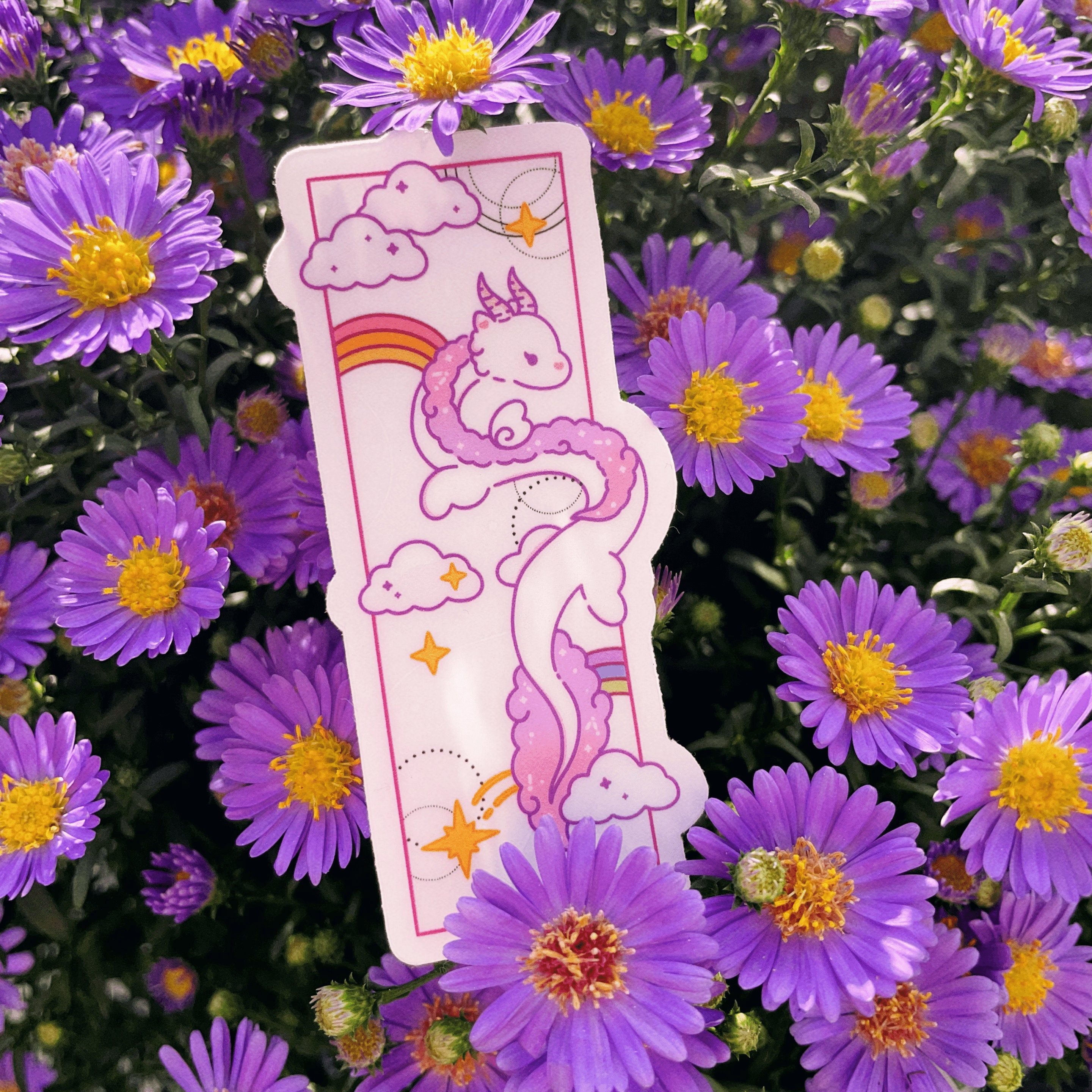 Rainbow Dragon | Clear Sticker, Cute Sticker, Vinyl Sticker - Etsy