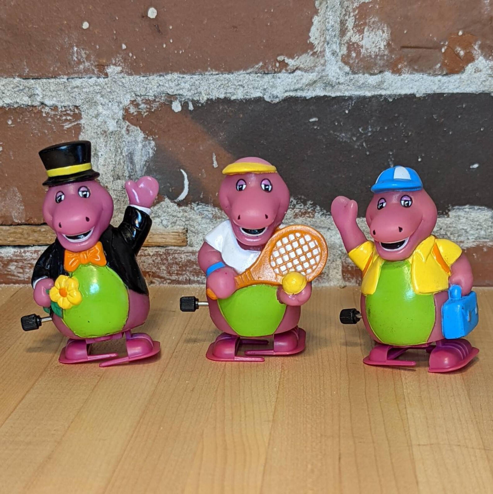 1990s Rare Barney Windup Toys fake Barney Etsy Canada