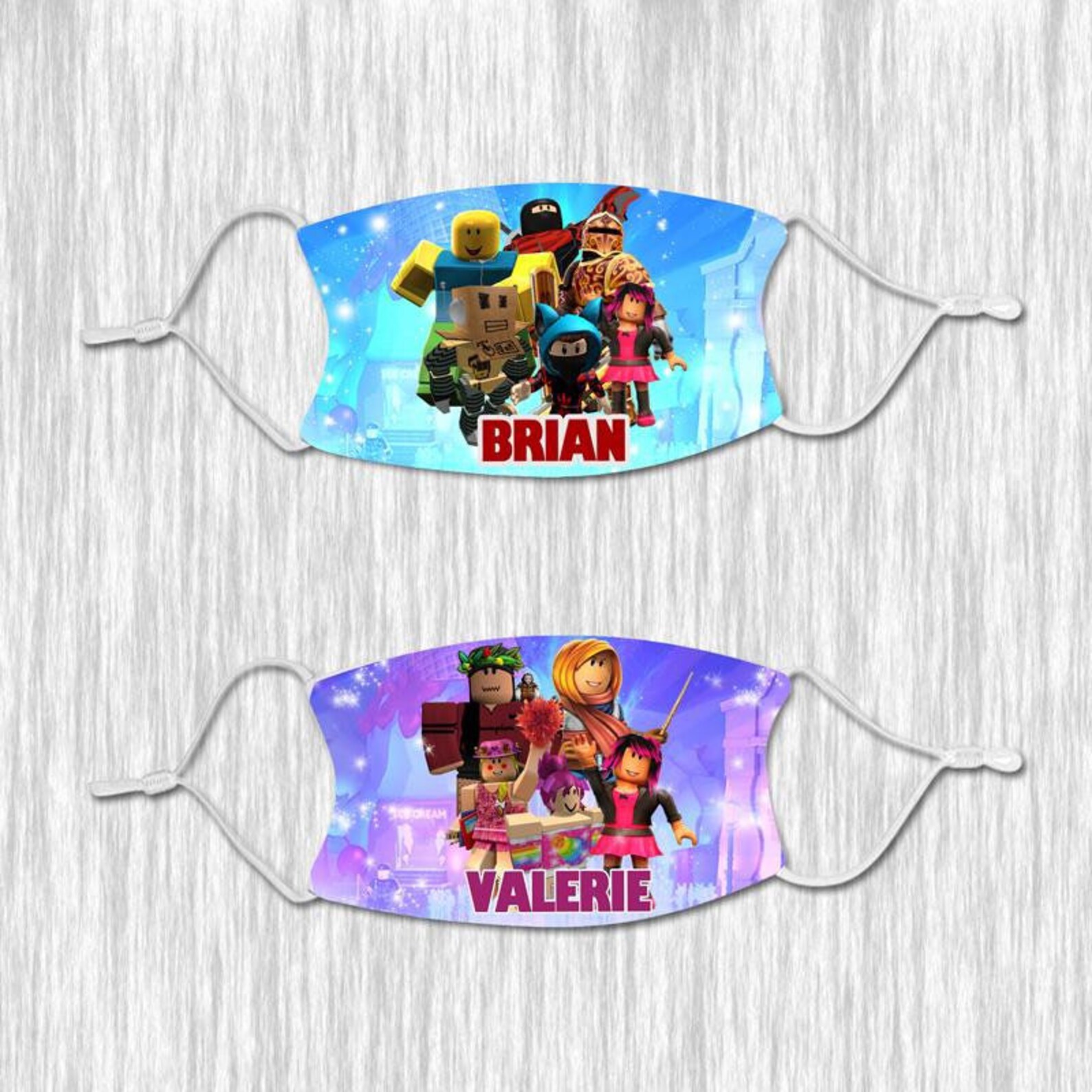 Roblox Face Mask with Name Etsy