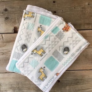 Handmade Wildlife Burp Cloth
