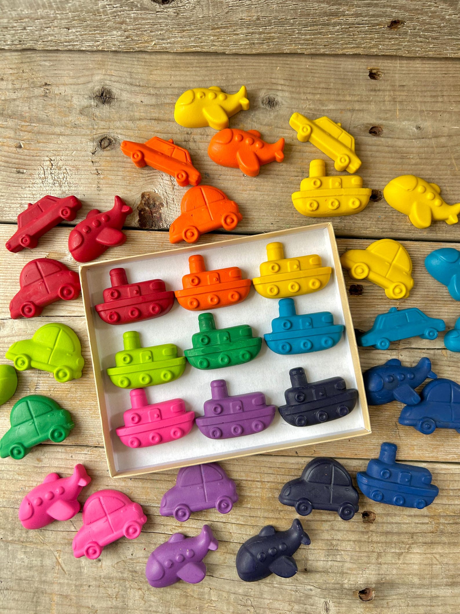 Handmade Crayola Ship Crayons Set of 9 | Rainbow Boat Crayons | 2 ...