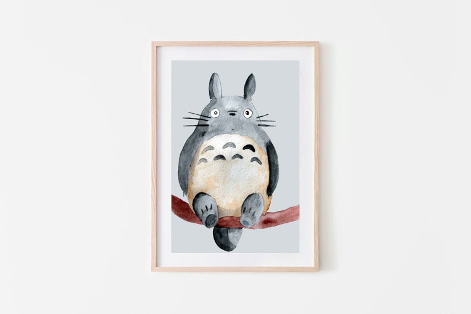 Totoro poster totoro print my neighbor totoro studio chibli | Etsy