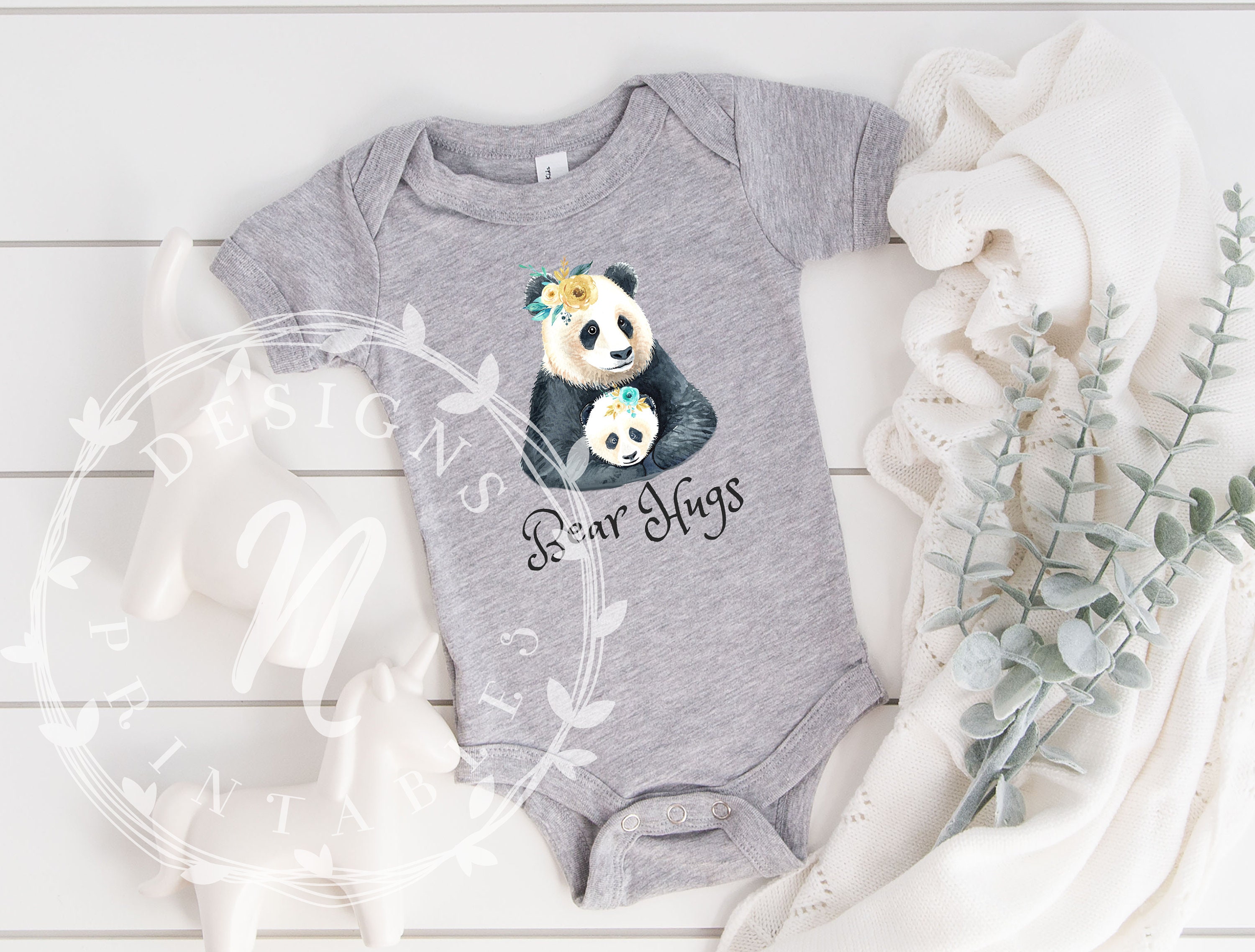 PNG Designs for Baby Onesie Panda Bear Design Woodland Mom - Etsy