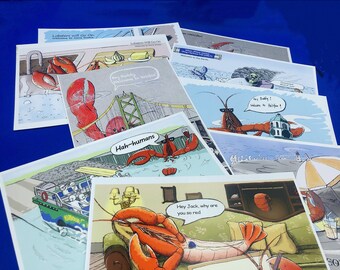 Nova Scotia Lobster Series Card set of 9