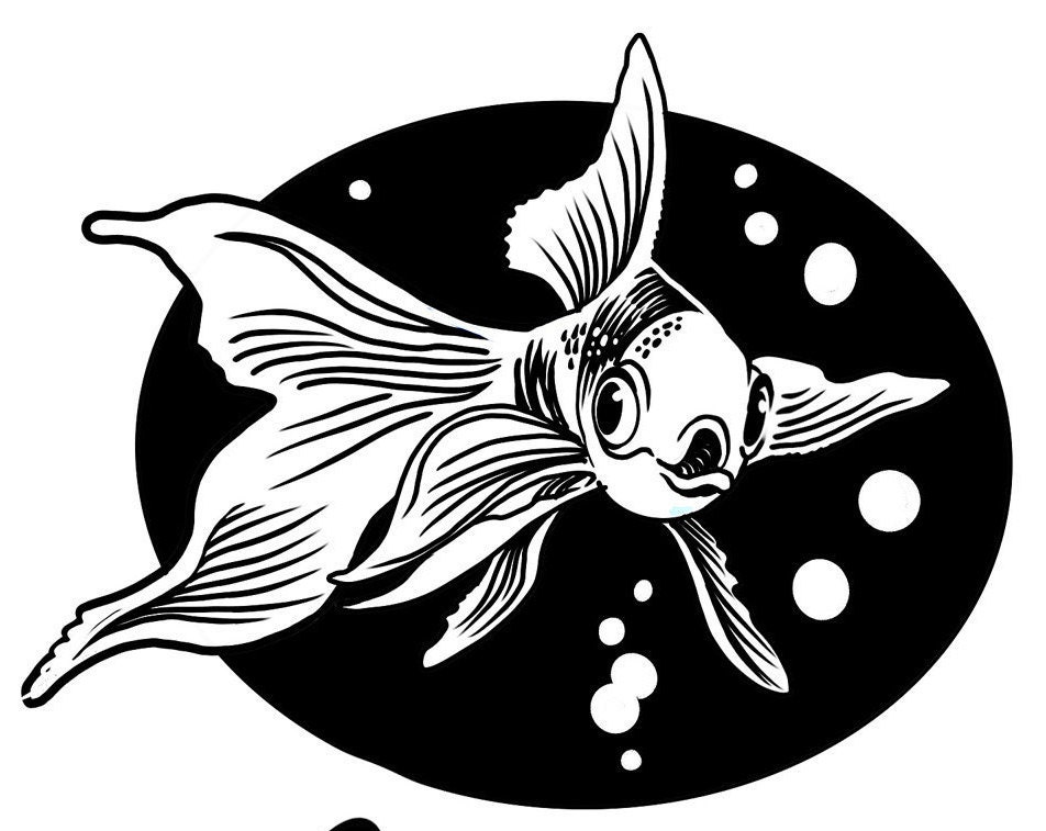 Download Funny Goldfish SVG clipart cricut silhouet bestanden ...
