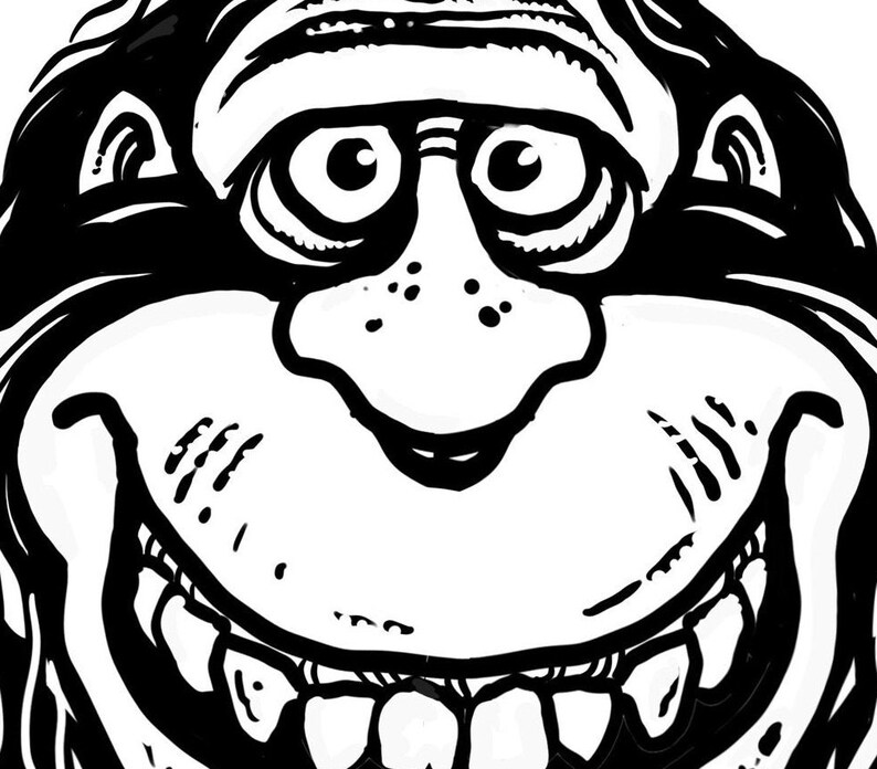 Bigfoot Sasquatch SVG and Cut Files silhouette clip art | Etsy