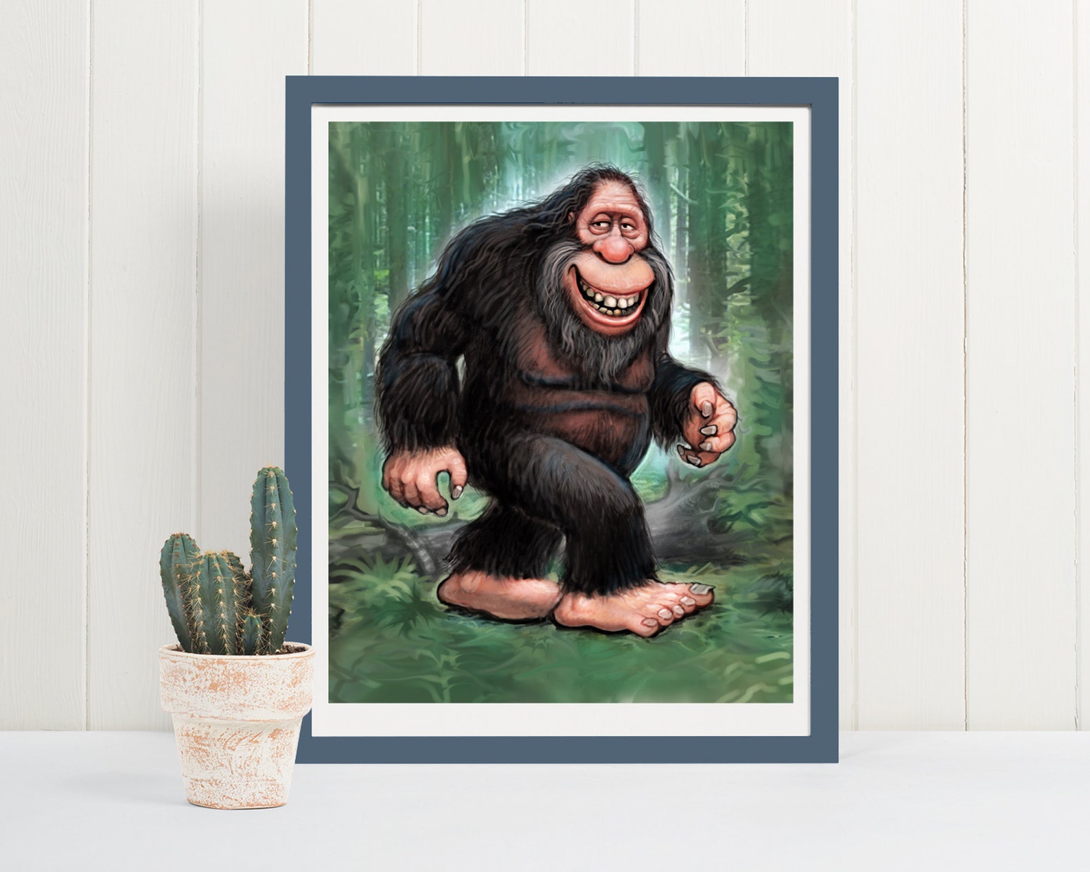 Sasquatch Printable Instant Download Bigfoot Digital Art | Etsy Norway