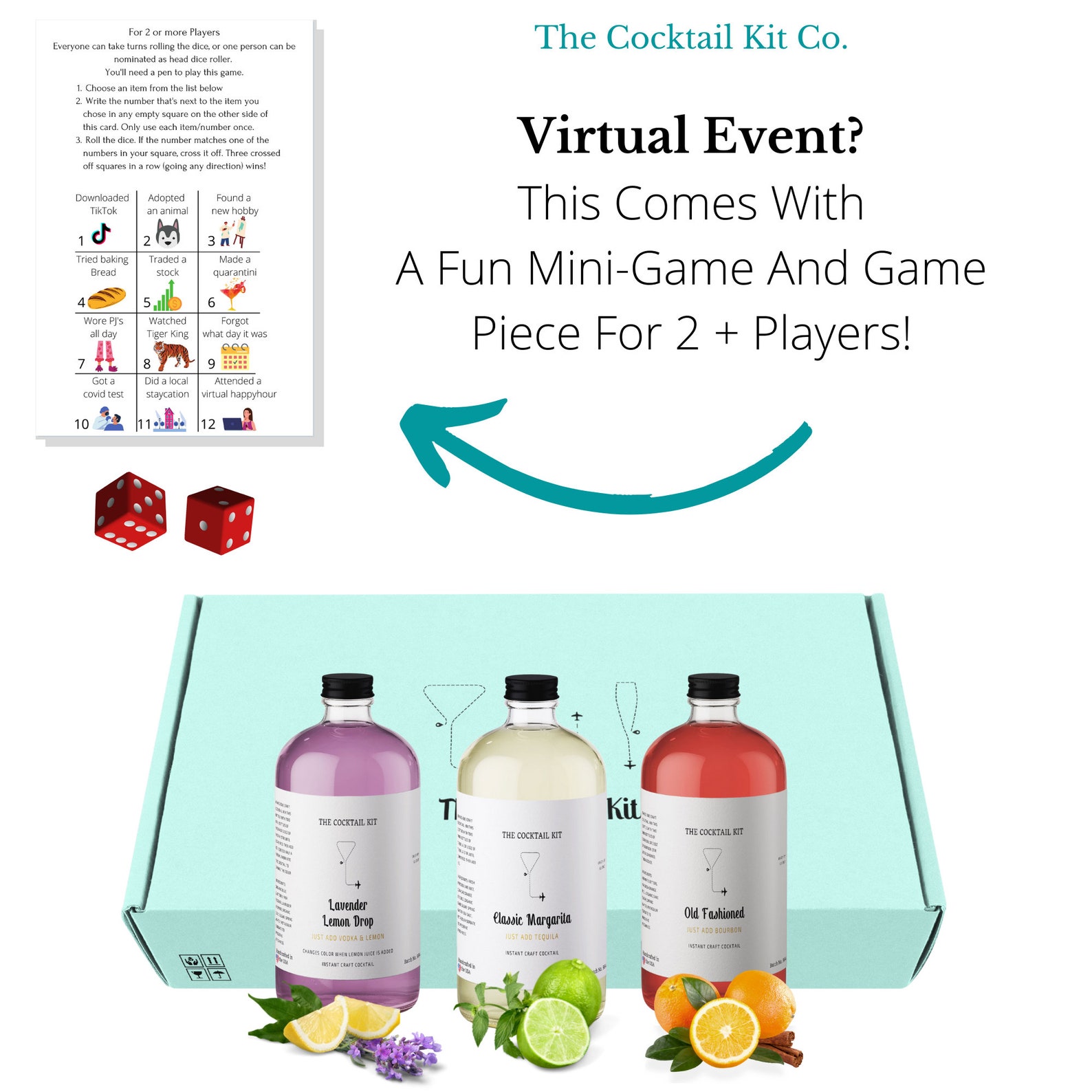 Gift Box of Mini Cocktail Mixers With Premium Ingredients Etsy