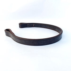 Horse Browband, Leather Browband, Horse Tack, Horse Riding, Equestrian, Dressage, Brown Browband, Horse Gifts, Equine Tack, Plain Browband
