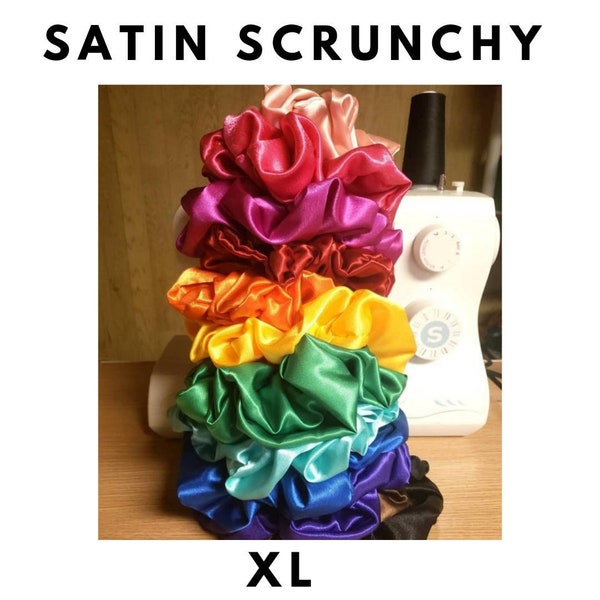 XL Satin Scrunchies, Protective Scrunchies,Every day Scrunchies, Hair accessories,Hair Ties,Silk Satin Scrunchy