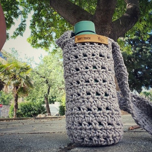 crochet pattern, water bottle bag patern, Video tutorial, Water Bottle holder  Tote Crochet Pattern. Bottle tote.Crochet Bag.