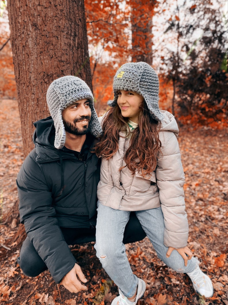 Crochet Pattern Trapper Hat Aviator Trapper Hat Video Etsy