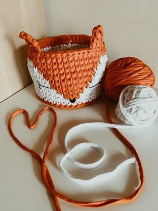 Crochet Basket with Plastic Bags, a Free Pattern • Banana Moon Studio