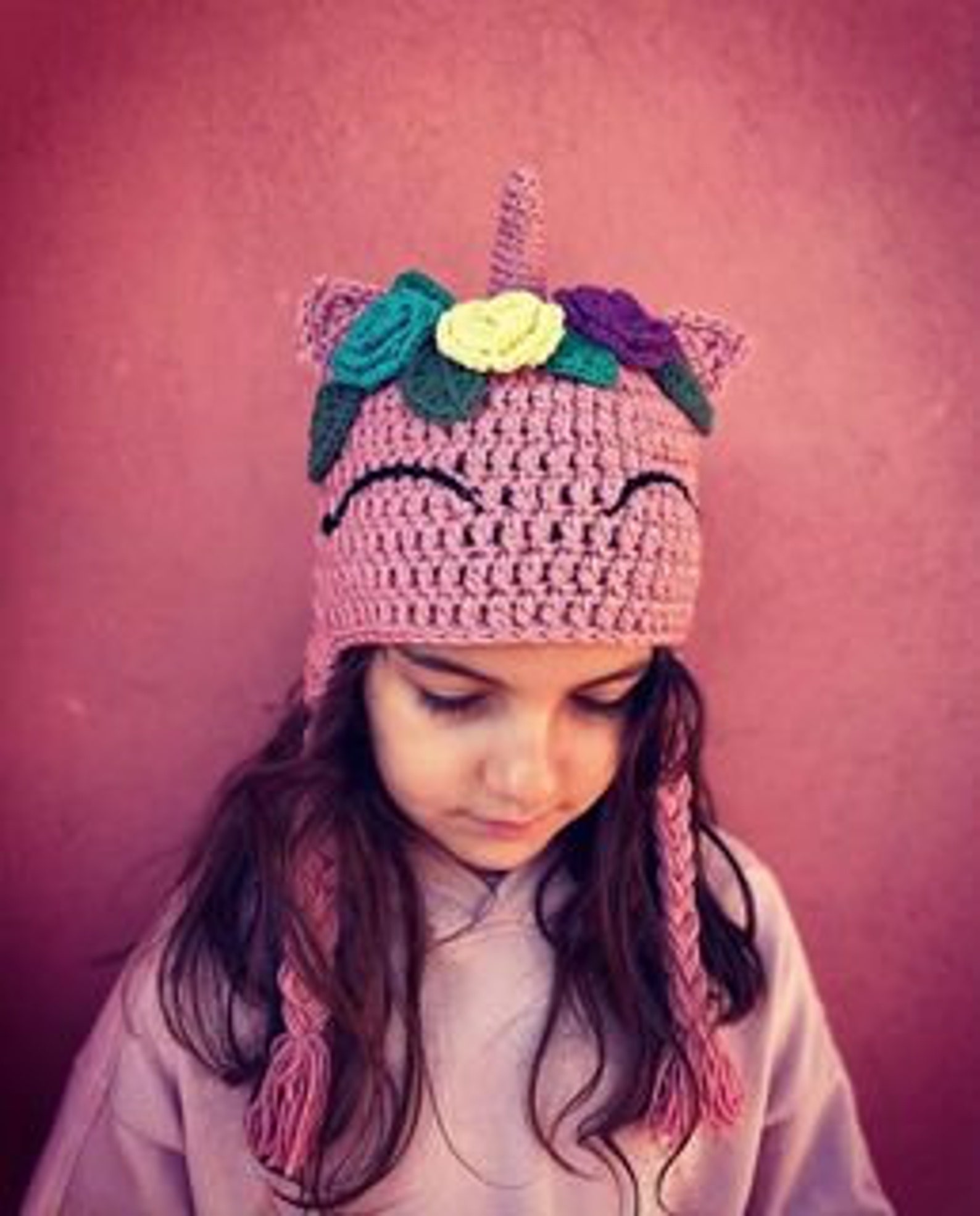 Crochet Pattern Crochet Unicorn Hat Pattern Crochet Animal Etsy