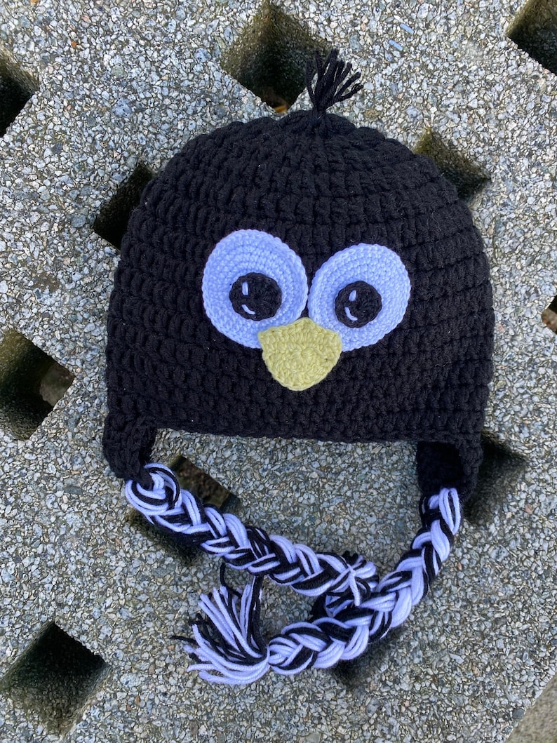 Crochet Hat Pattern Crochet Penguin Hat Crochet Animal Hat Etsy