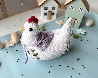 crochet chicken pattern, easter crochet