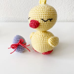 Crochet chick pattern, amigurumi chicken PDF in ENG