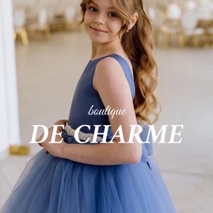 Blue girl dress,Satin flower girl dress,Junior bridesmaid dress,High low dress,Tulle flower girl dress,Tutu dress,Girl formal dress