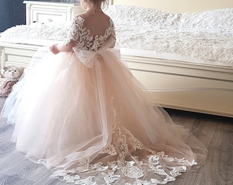 baby girl wedding gown