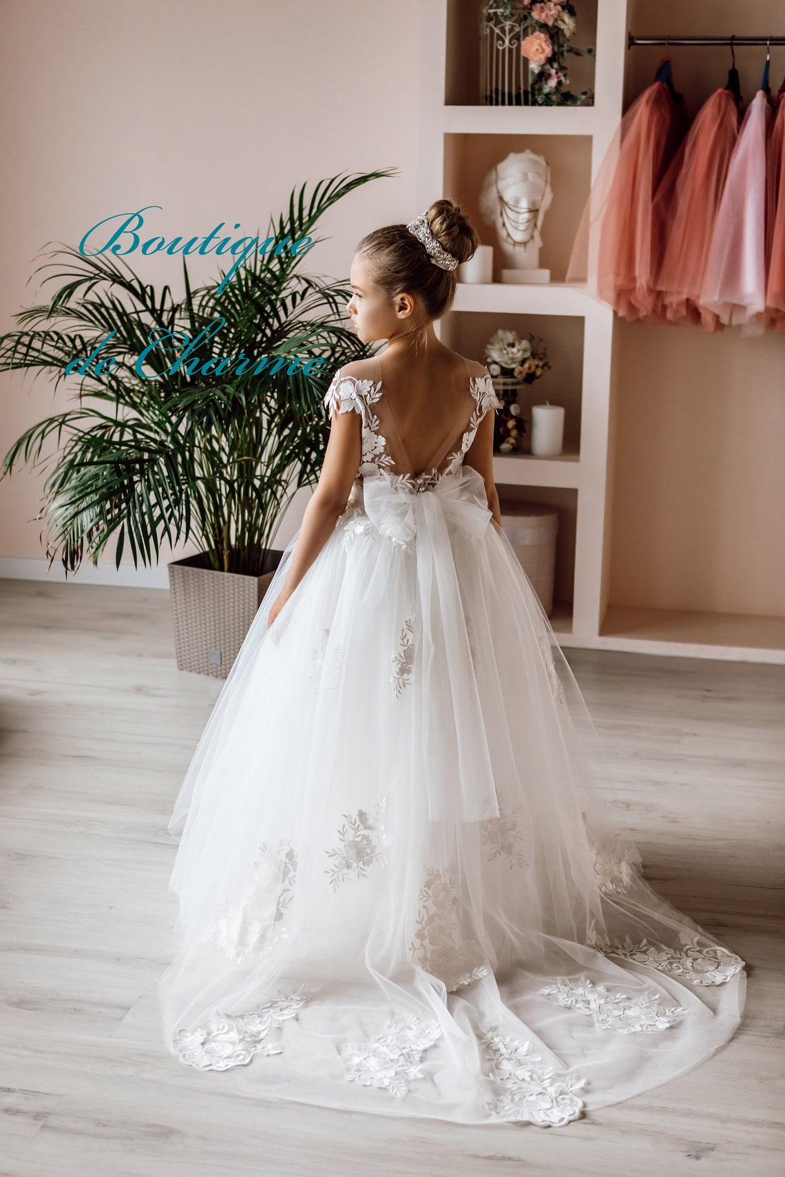 Wedding Girl Dress Tulle Flower Girl Dressflower Girl Dress Etsy