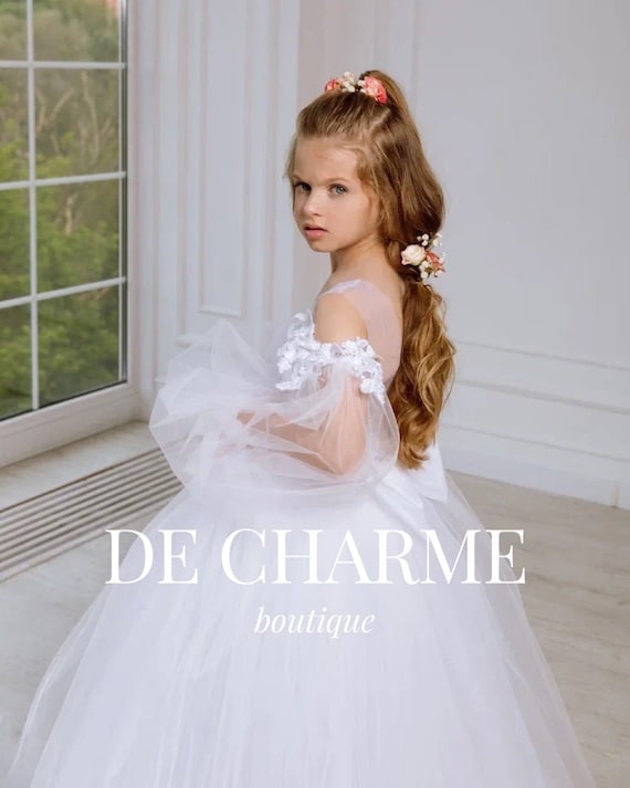 Tutu Dress,lace Flower Girl Dress,birthday Girl Outfit,tulle Girl