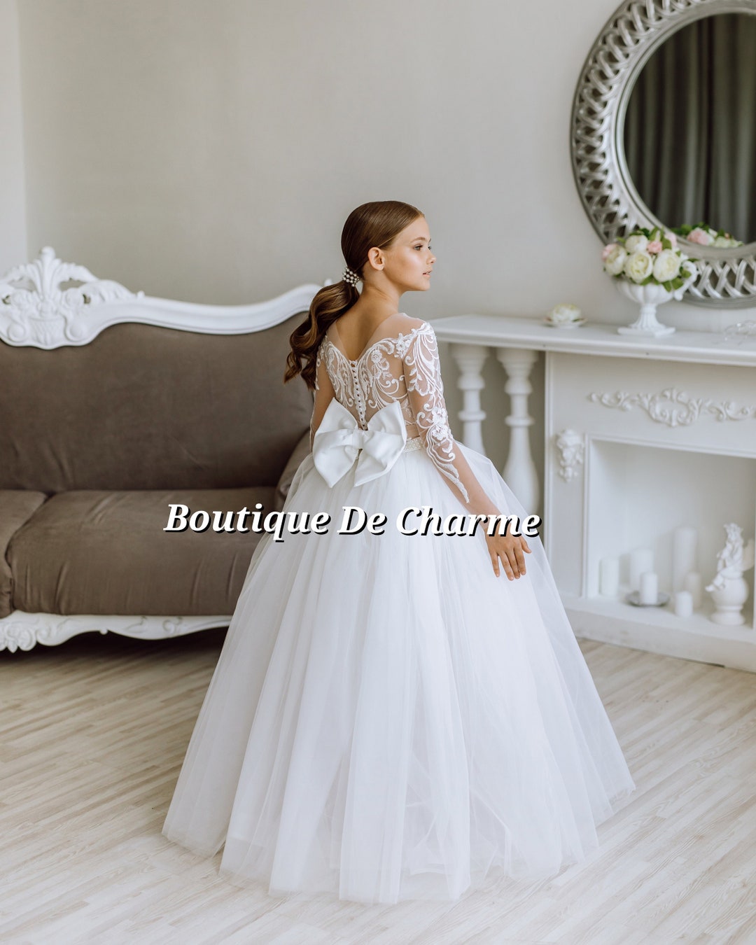 Abito per la prima comunione, Abito da damigella in pizzo, Abito