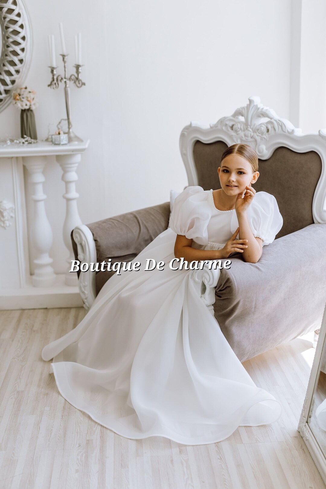 Flower Girl Wedding Dress Toddler Communion Dress Girl's Birthday Dress