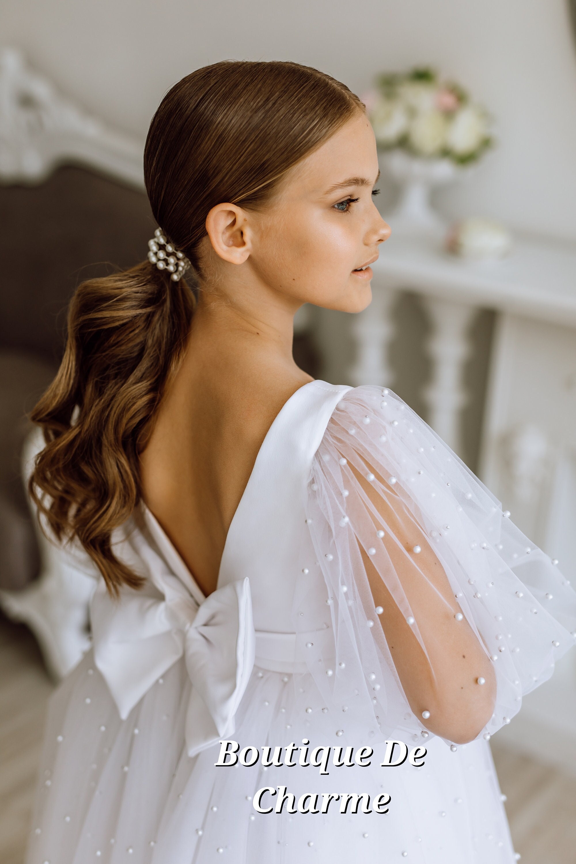 Vestido de niña perla España