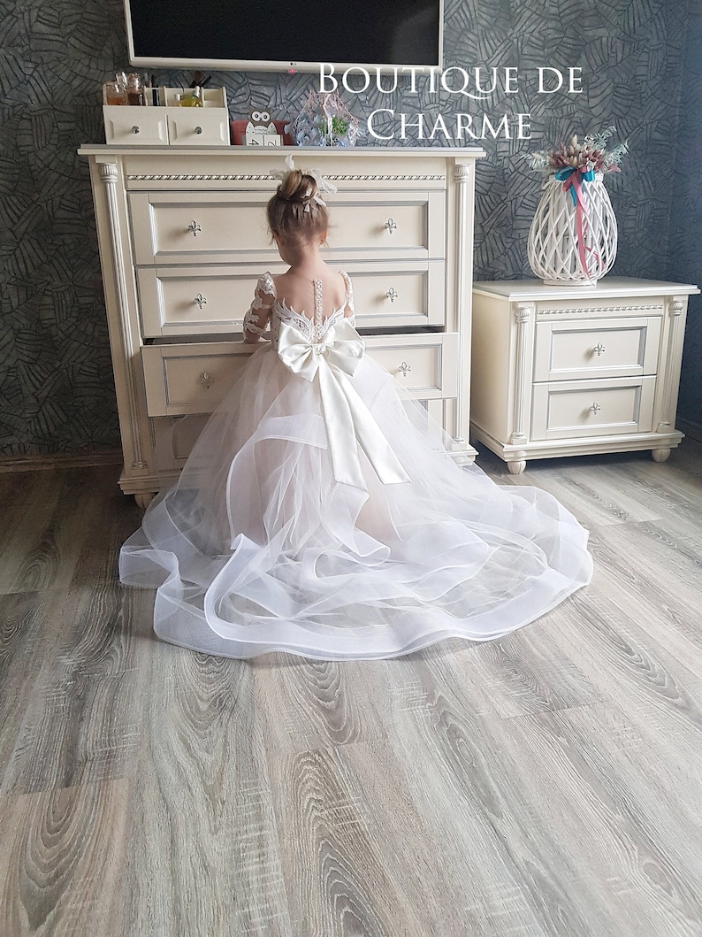 Baby Girl Dress Lace Flower Girl Dress Tulle Flower Girl Etsy