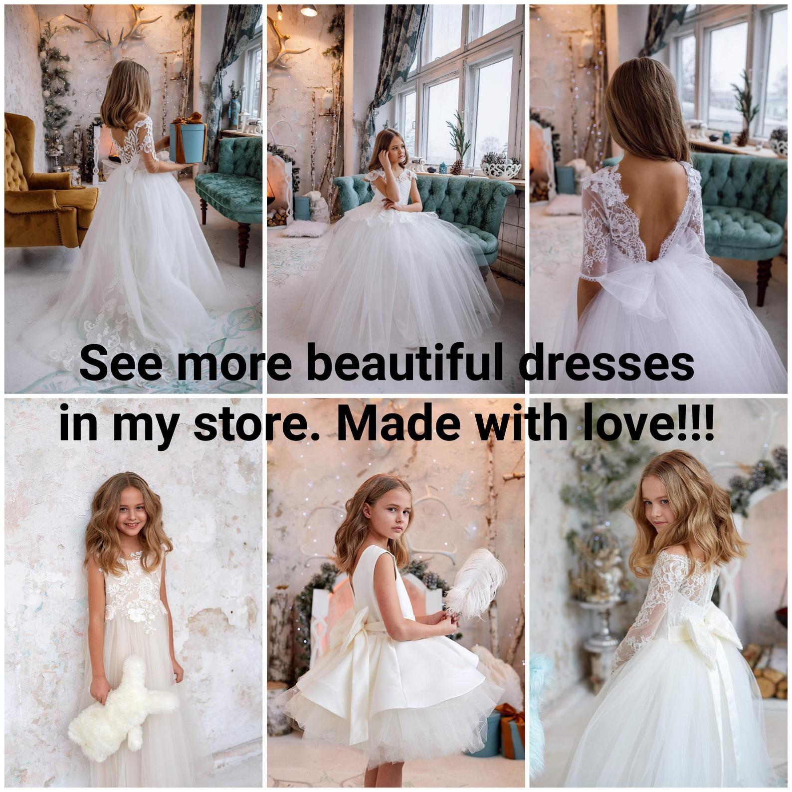 Cute Baby Girl Birthday Dress Girl Party Princess Dress Flower Girl Wedding Dress