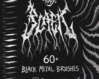 Pędzle Procreate do black metalu: efekty sztuki gotyckiego horroru